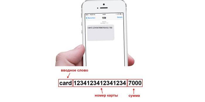 Перевод Теле2 на карту через СМС