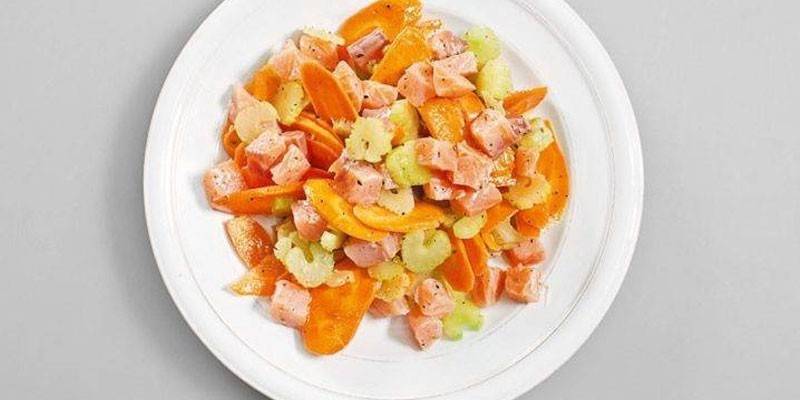 С морковью и лососем